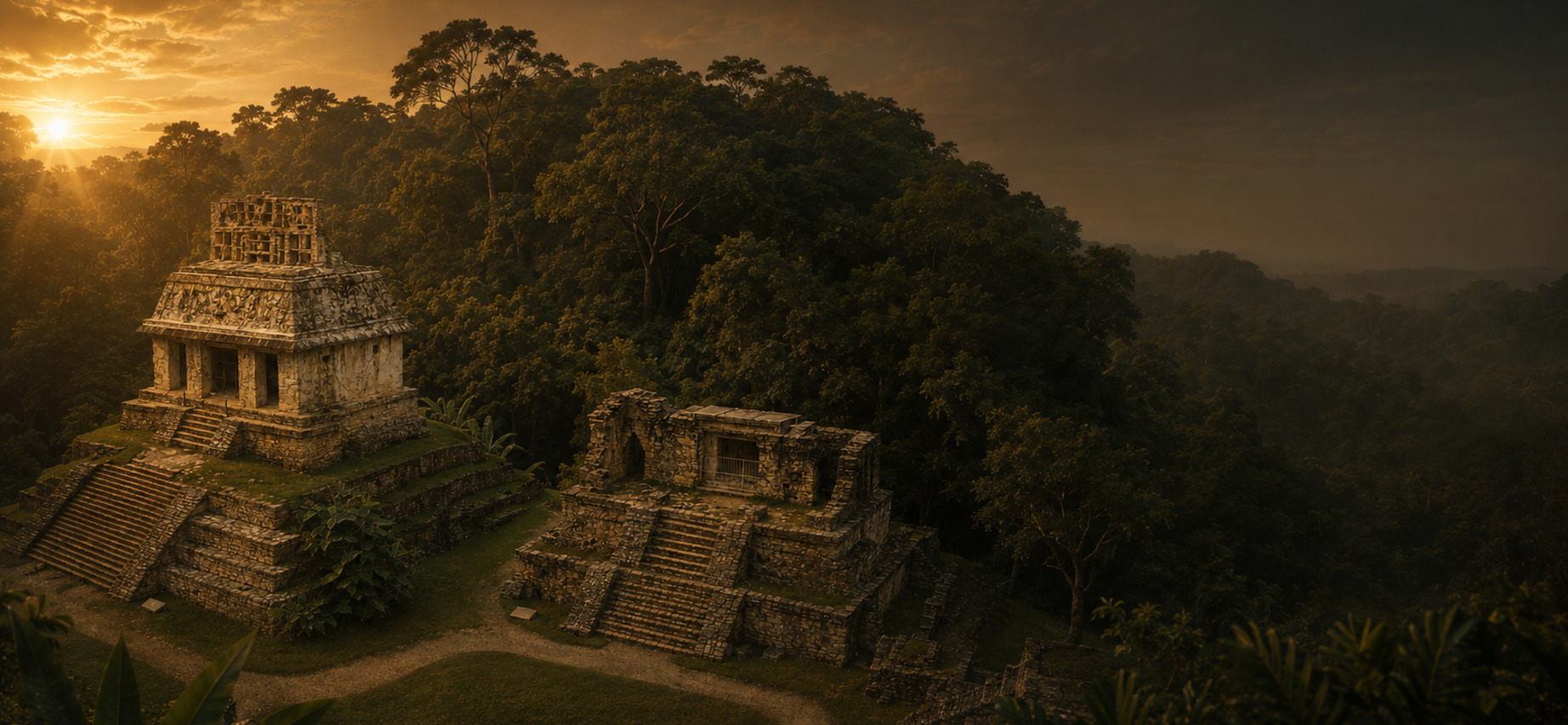 View of Palenque ruins
