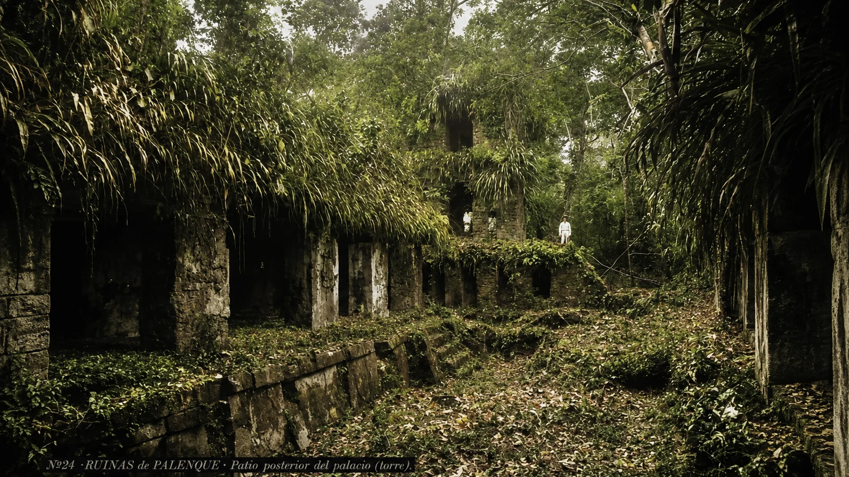 The ruins of Palenque — The West Court with the Palace Tower